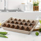 1pc Brownie Cake Pan With Dividers (12.2''x7.7'') Stainless Steel Loaf Pan Non-Stick Square Muffin Pan Blondie Bakeware