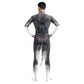 Zawaland Animal wolf 3D Print Petsuit with Tail Cosplay Costume Crotch Zip Jumpsuit Funny Halloween Carnival Disguise Bodysuit