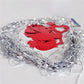 100pcs/set Red Heart Laser Sequined Balloon Pendant Valentines Day Romantic Wedding Hanging Decoration Birthday Party Supplies