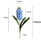 Artificial Hyacinth Violet Flower Branch Fleurs For Autumn Romantic Wedding Party Festival Home Decoration Fake Flowers Wreath