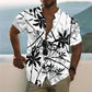2023 Summer Animal Crane Men's Hawaiian Shirt 3d Plant Floral Print Plus Size Beach Flower