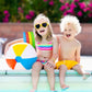 ZK40 4 Pcs Kids Arm Float Discs EVA Swim Float Colorful Discs Armbands Floating Sleeves Buoyancy Circles Rings