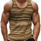 Stripe Colours 3d Printed Tank Top For Men Summer Classic Gym Fitness T-Shirt Street Sports Running Sleeveless Tees Tops Vest