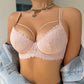Women's Sexy Lace Bra, Underwire Push-Up Support, Anti-Sagging and Beautiful Breasts, Suitable for Dating, Comfortable Daily Bra
