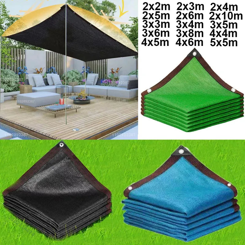 Anti-UV HDPE Sunshade Net Garden Succulent Plant Shading Net Outdoor Swimming Pool Cover 12Pin Sun Shade Net