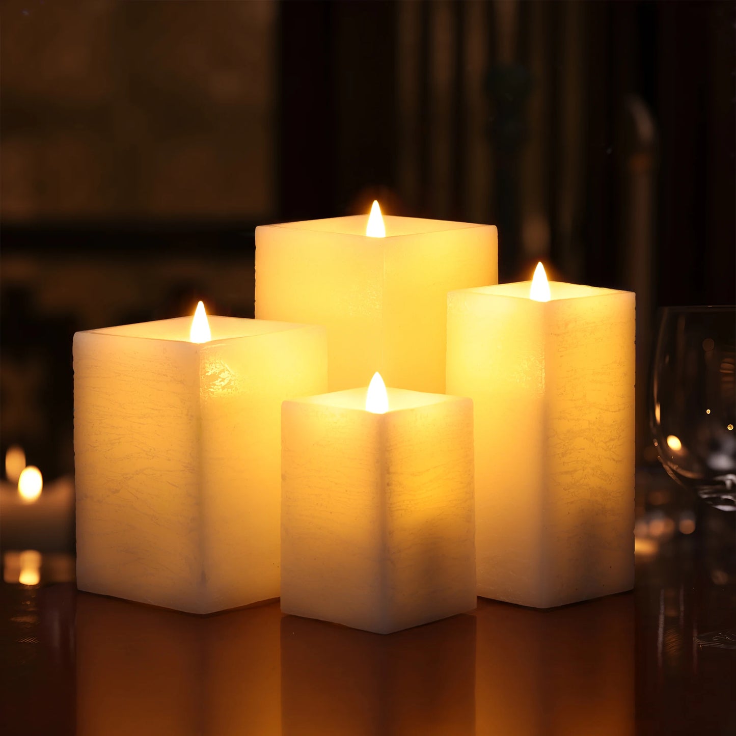 Wedding Candles Home Decoration Velas Decorativas Hogar Candle Led Candl Lamp Decoration Mariage Paraffinic Velas Led Con Pas