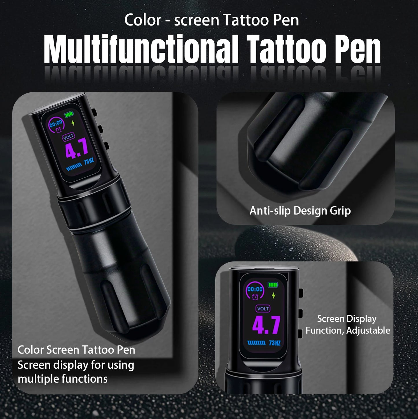 Wireless Tattoo Pen Tattoo Machine Dual Mode Direct Drive IPS Screen Timing Function Battery 1800mAh Suitable tattoo artists