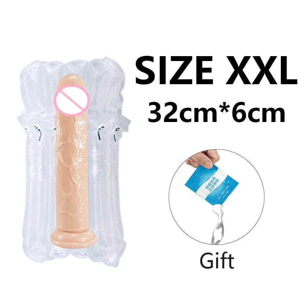 Huge Flesh Realistic Dildo Vagina Anal Butt Plug Strap On Penis Suction Cup For Woman Adult Vibrator Sex Toy Shop Pussy Pump