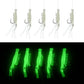 15Pcs=3Packs Saltwater Luminous Shrimp Fishing Live Bait Rigs Small fish Fishing Lure Glow Mackerel Trout fishing hook rigs