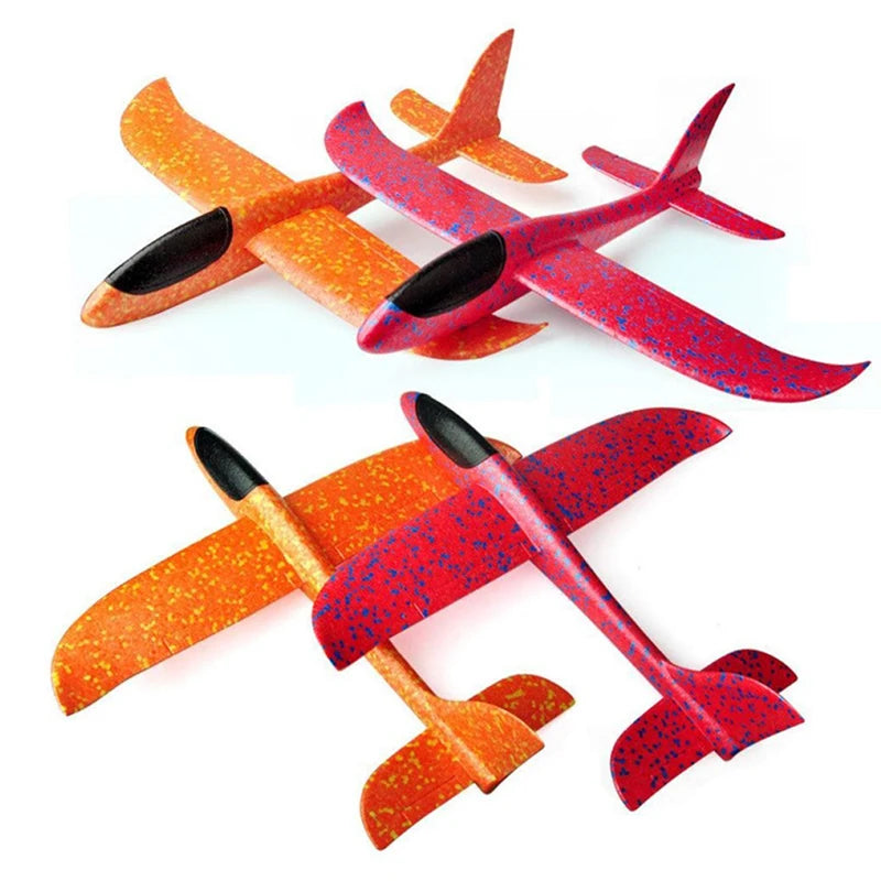 36CM Hand Throw Flying Glider Planes Foam Aircraft Model EPP Resistant Breakout Aircraft Children Party Game Outdoor Toys