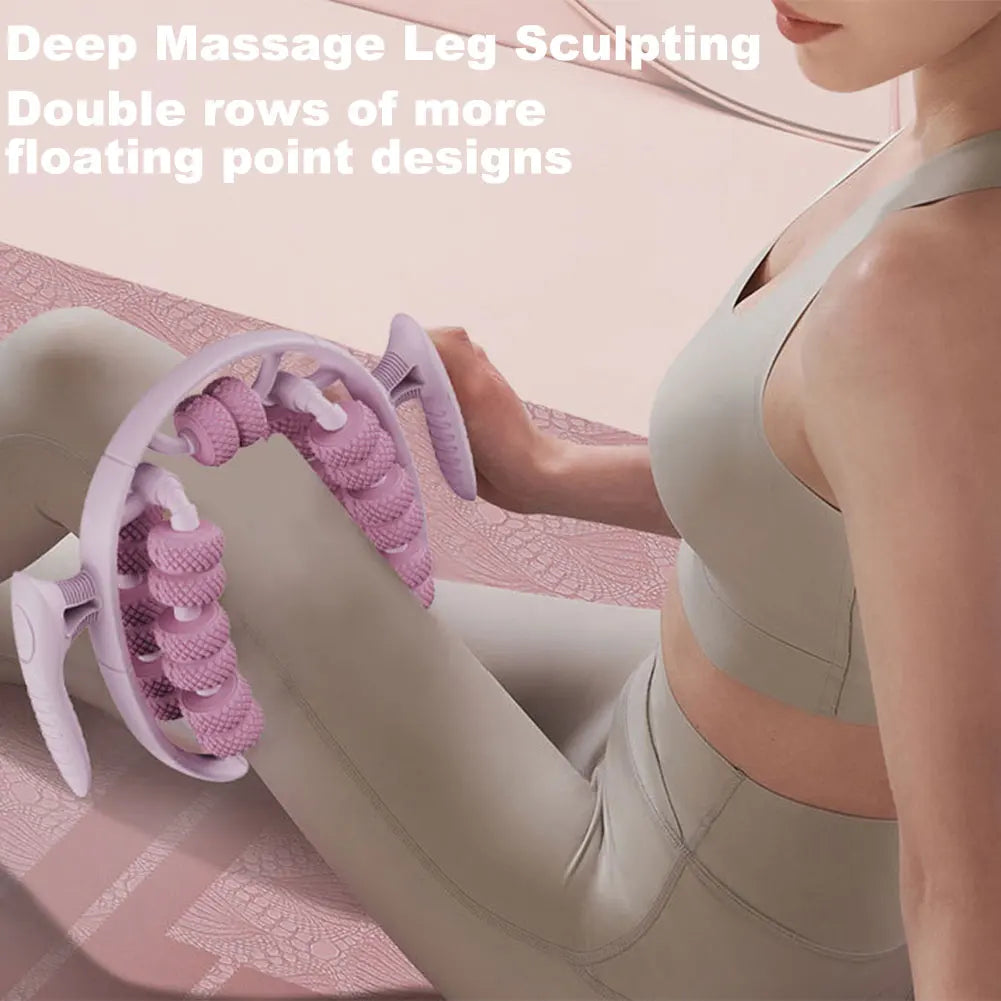 Newest 26 Wheel Annular Leg Clamp Massager Anti-Cellulite Massager Body Slimming Roller Massage for Body Massager Relax