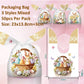 50pcs Cute Rabbit Ear Candy Bags Easter Party Gift Cookie Chocolate Packaging Bag 2025 Happy Easter Party Decoration Supplies