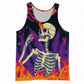 Trend Skull Pattern Tank Top For Men Fashion Summer Sleeveless Abstract 3D Printed Vest Cool Streetwear Hip Hop Undershirts Tank