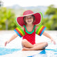 ZK40 4 Pcs Kids Arm Float Discs EVA Swim Float Colorful Discs Armbands Floating Sleeves Buoyancy Circles Rings