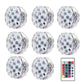 10leds RGB Led Submersible Light Underwater Night Lamp Battery Operated Garden Swimming Pool Light for Wedding Party Vase Bowl