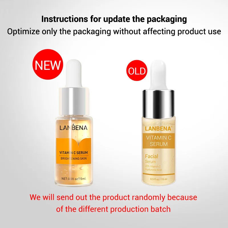 LANBENA Face Essence Vitamin C Whitening Hyaluronic Acid VC Face Cream Anti Oxidation Spot Lightening Essence Skin Care