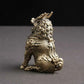 Brass Qilin Incense Burner Fengshui Gifts Sculptures Figurines Statuette Copper