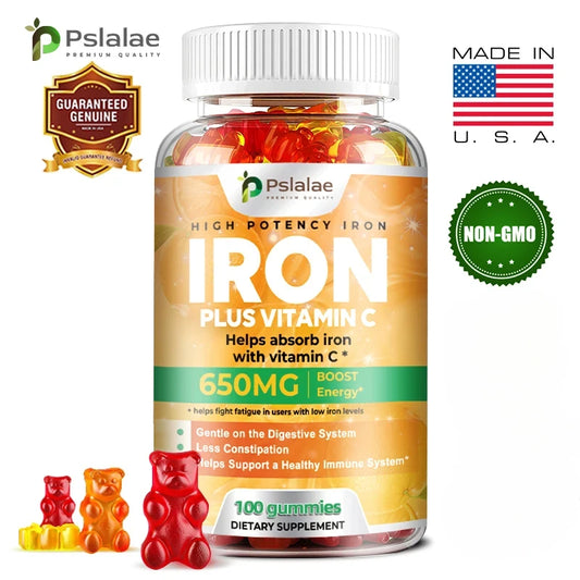 Iron Gummies - Supports Energy Production, Red Blood Cell Support, Improves Immunity