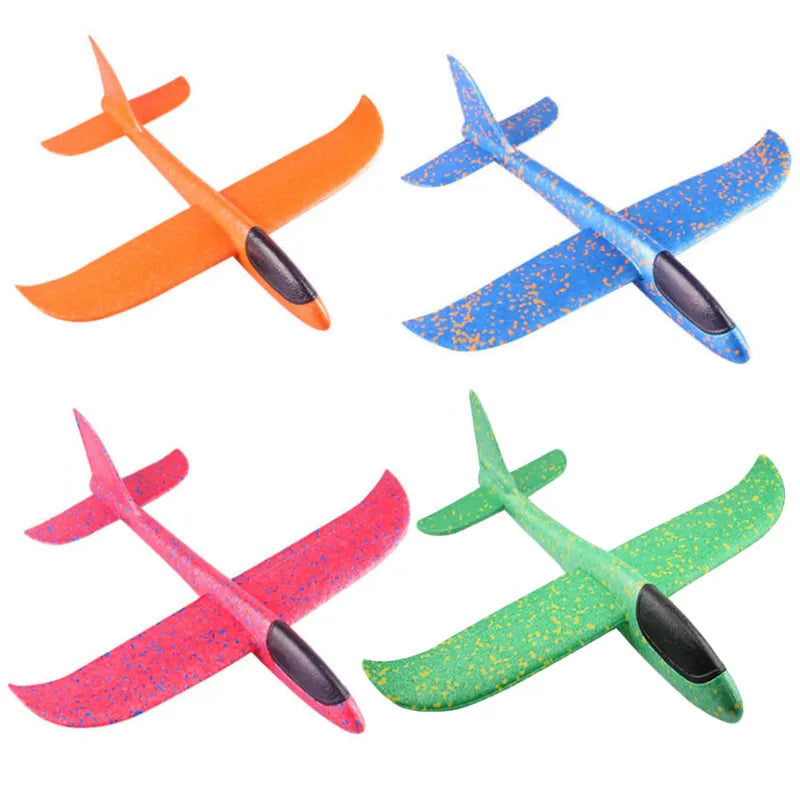 36CM Hand Throw Flying Glider Planes Foam Aircraft Model EPP Resistant Breakout Aircraft Children Party Game Outdoor Toys