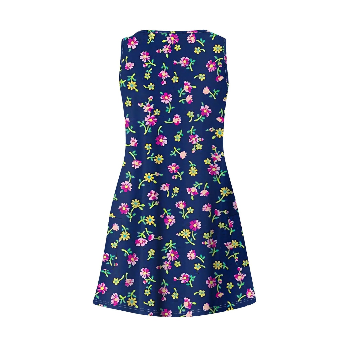 Women's Casual Print Summer Bohemian Beach Dress With Pockets V Neck Tank Dress Summer Dresses for Women 2024 Women's Dress