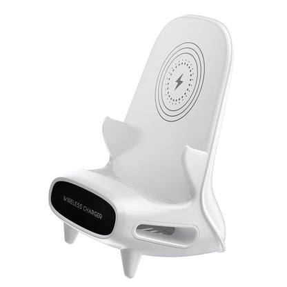 15W Wireless Charging Stand Holder Magnetic Charger Holder for iPhone 12X XS Samsung Xiaomi Wireless Charging Desktop Dock Mount