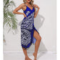Women Bikini Sexy Butterfly Print Cover Up Swimwear Women Dress Summer Tunic Bath Sarong Wrap Skirt Swimsuit Elegant Beachwear