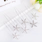 EASYA 6pcs/Set Crystal Starfish Hairpins Hair Ornaments New Fashion Wedding Bridal Bridesmaid Hair Clips Hairwear Accessories