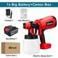 Wiredless Electric Spray Gun 1000ML Rechargeable Battery Paint Sprayer Gun Auto Furniture Steel Coating Airbrush For Home DIY