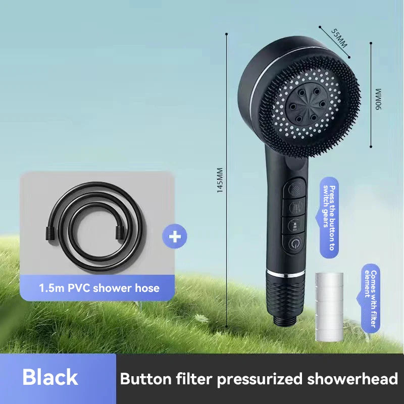 Xiaomi Shower Head 4 Modes High Pressure Showerhead One-key Stop Water Massage Shower Head With Filter Element Shower Head 2025