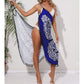 Women Bikini Sexy Butterfly Print Cover Up Swimwear Women Dress Summer Tunic Bath Sarong Wrap Skirt Swimsuit Elegant Beachwear