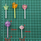 10Pcs Mix Color Size Bling Glitter Heart Round Duck Star Lollipop Resin Charms For Earring Kawaii 3D Keychain Jewelry Making