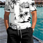 2 Piece Summer Casual Everyday Men's Short Sleeve Shorts Set Hawaiian Print Men's T-shirt Outdoor Sports Men's Beach Shorts