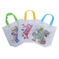 5/10pcs Festival Gift Bags Non Woven Fabric Christmas Halloween Easter Double Sided Graffiti Party Festival Tote Bag TMZ