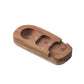Wooden Egg Cups for Soft Boiled Eggs - Modern Unique Design for Breakfast Boiled Egg Holder - No More Eggshells on Table or Plat