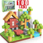 100PCS Magnetic Blocks Toy Build Mine Magnet World Set for Boys Girls STEM Montessori Sensory Cubes for Toddlers Gift