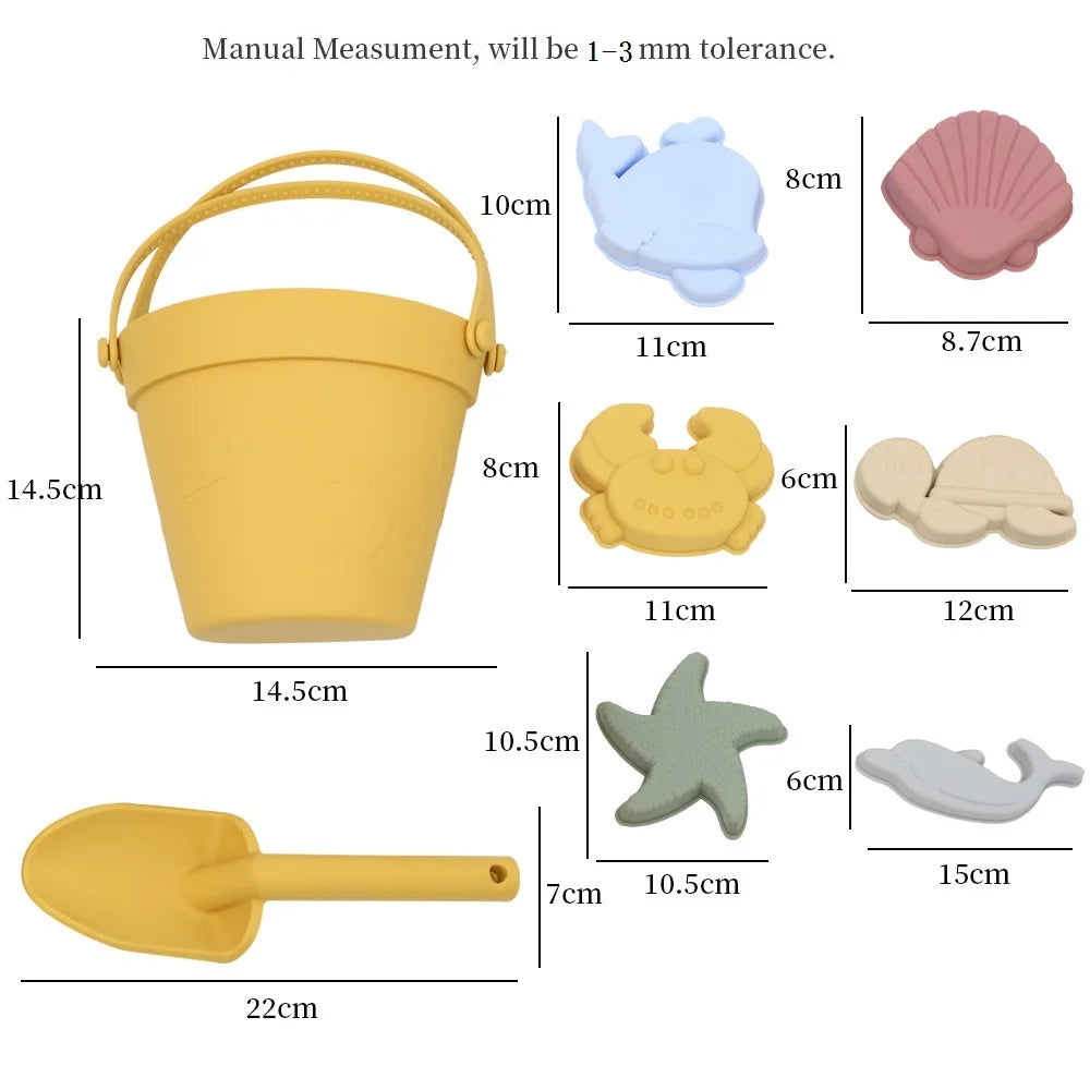 Beach Toys for Kids Children Summer Toys with Cute Animal Model Ins Seaside Sand Mold Tools Sets Baby Bath Toy Kids Swim Toy