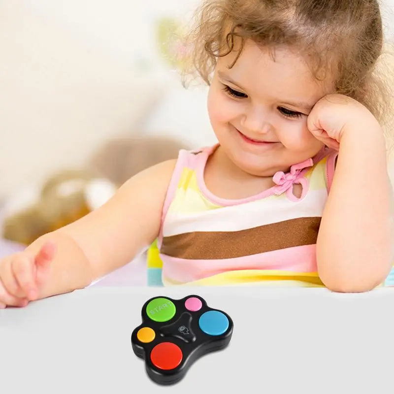 Interesting Simon Game Console Electronic Memory Exercise Game with Music Light Handheld Memory Training Machine for Kids