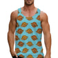 Funny Cat Pizza Graphic Tank Tops Men Women 2025 Sleeveless Tees Y2k Shirt Hawaii Beach Vest Top Unisex Cartoon Undershirt