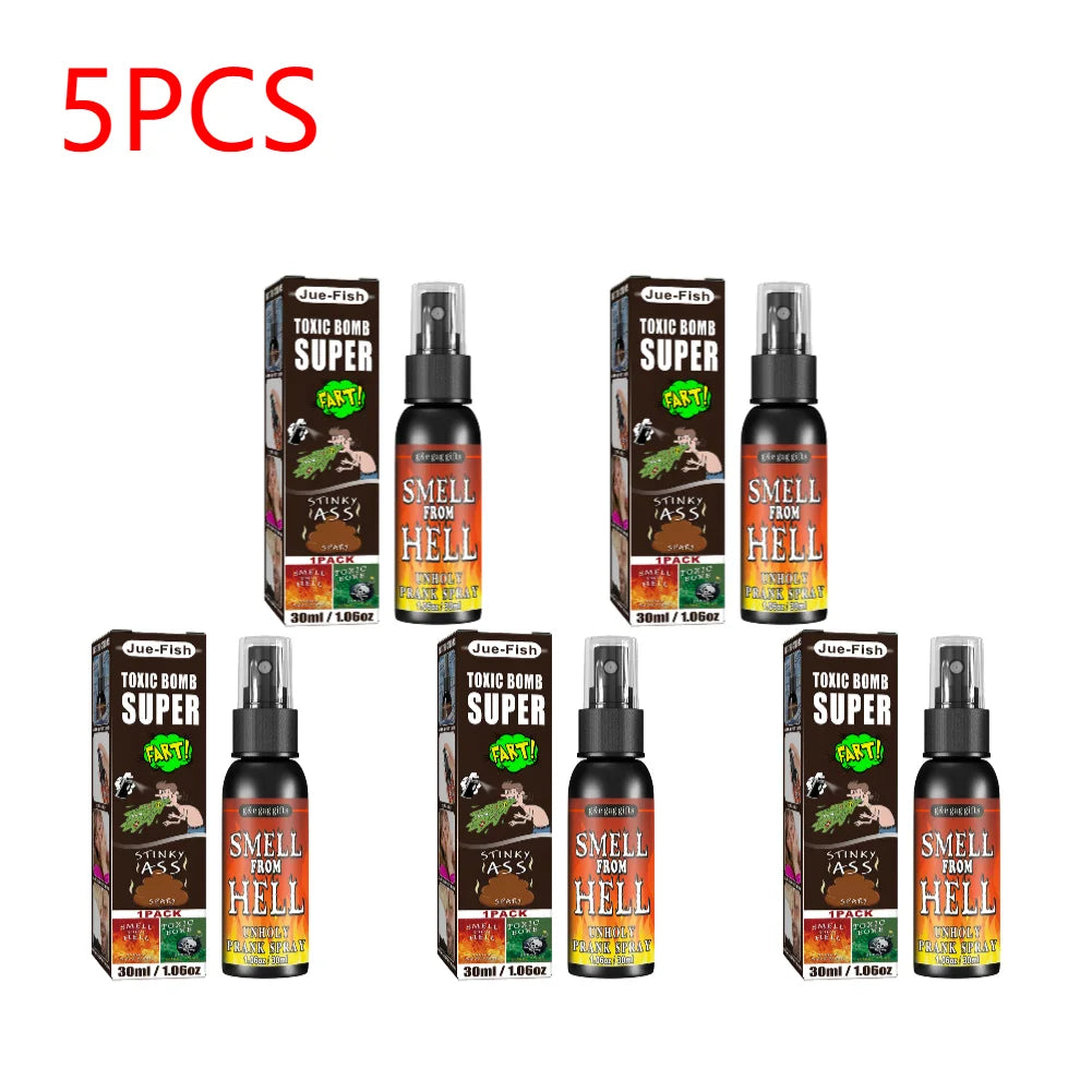 1-10pcs 30ML Liquid Fart Spray Can Stink Bomb Ass-Smelly Stinky Gas Crap Gag Prank Novelties Toy Joke Party Supplies