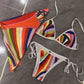 Women Swimsuit Split Swimsuit Bikini Striped Geometry Pattern One-Piece Swimsuit