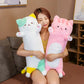 80CM New Soft Long Cat Boyfriend Pillow Plush Toys Stuffed Pause Office Nap Sleep Cushion Gift Doll for Kids Girls