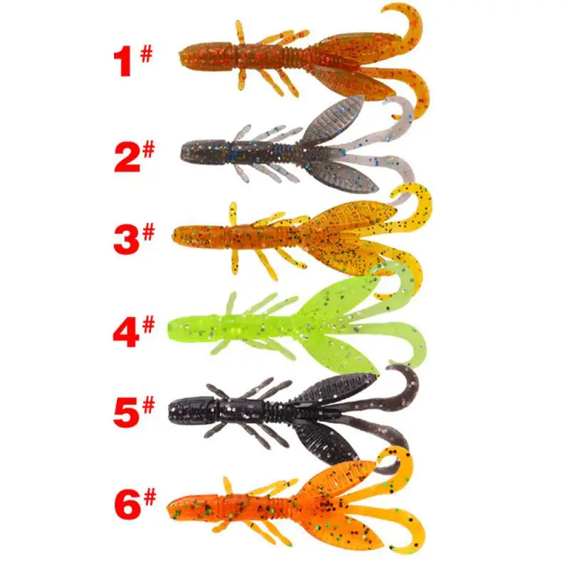 1Pcs Fishing Lure 55mm Soft Lure Fishing Lures Soft Silicone Baits Shrimp Bass Peche Gear Fishing Tackle Accessories