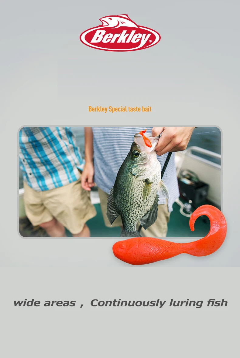 BERKLEY Original GULP 2/3 Roll Tail Soft Fishing Bait 5cm/7.5cm 11pcs/20pcs Pack Portable False Bait