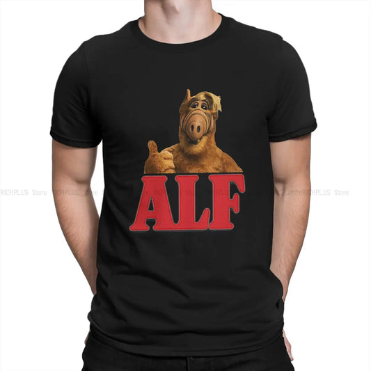 ALF The Animated Series TShirt Alien Life Form Elegant T Shirt Homme Men Tee Shirt Printing Trendy