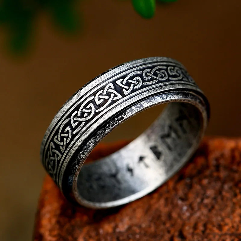 Beier 316L Stainless Steel Fashion Style MEN Women Fashion Odin Norse Viking Totem Amulet Rune Words Rings Jewelry LR-R143