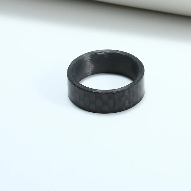 Black Rings Carbon Fiber Spinner Rings Men Women Unique Punk Wedding Engagement Band Stainless Steel bague anti stress