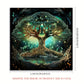 1pc Blue Tree Of Life Moon Starry Sky Tarot Cards Tablecloth Altar Cloth Green Life Tree Tarot Tablecloth For Spread Tarot Reading Cloth Witchcraft Oracle Cards Pads Game Mat Wall Decoration